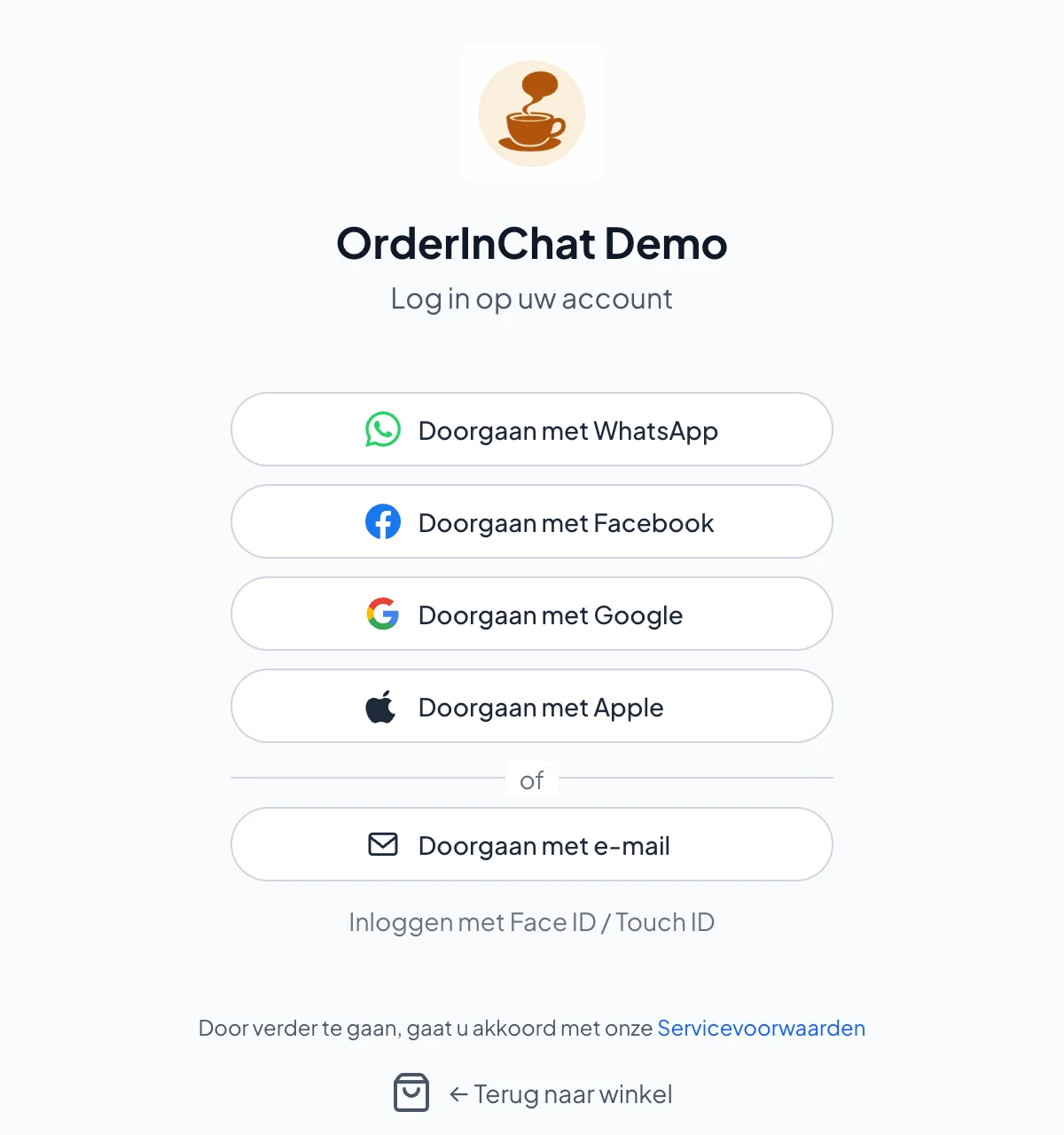 Eén tik met WhatsApp